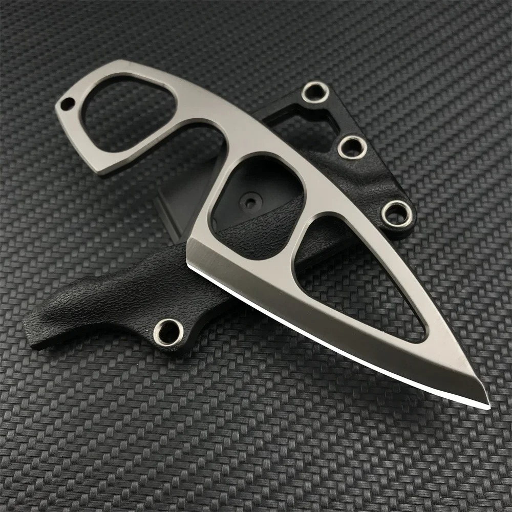 Edc Carry Fixed Blade Knife - Hochharter Halsmesser mit 440C-Klinge und Kydex-Scheide