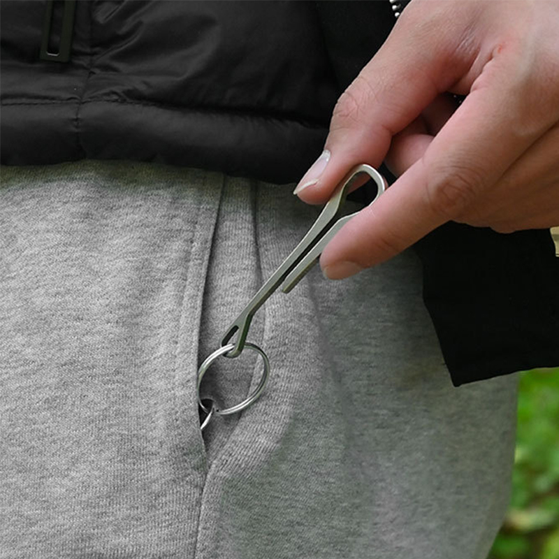 Edc Carry Clip - 73 mm langer, feiner, einfacher Cobra-Schlangen-U-Haken