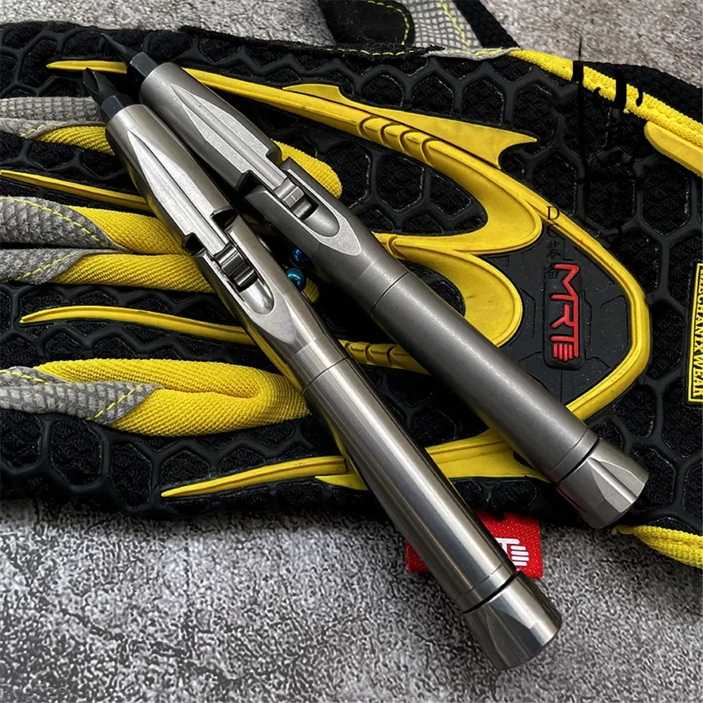 Edc Carry For Men - Klappbarer Mehrwinkel-Schraubendreher aus Titan – tragbares