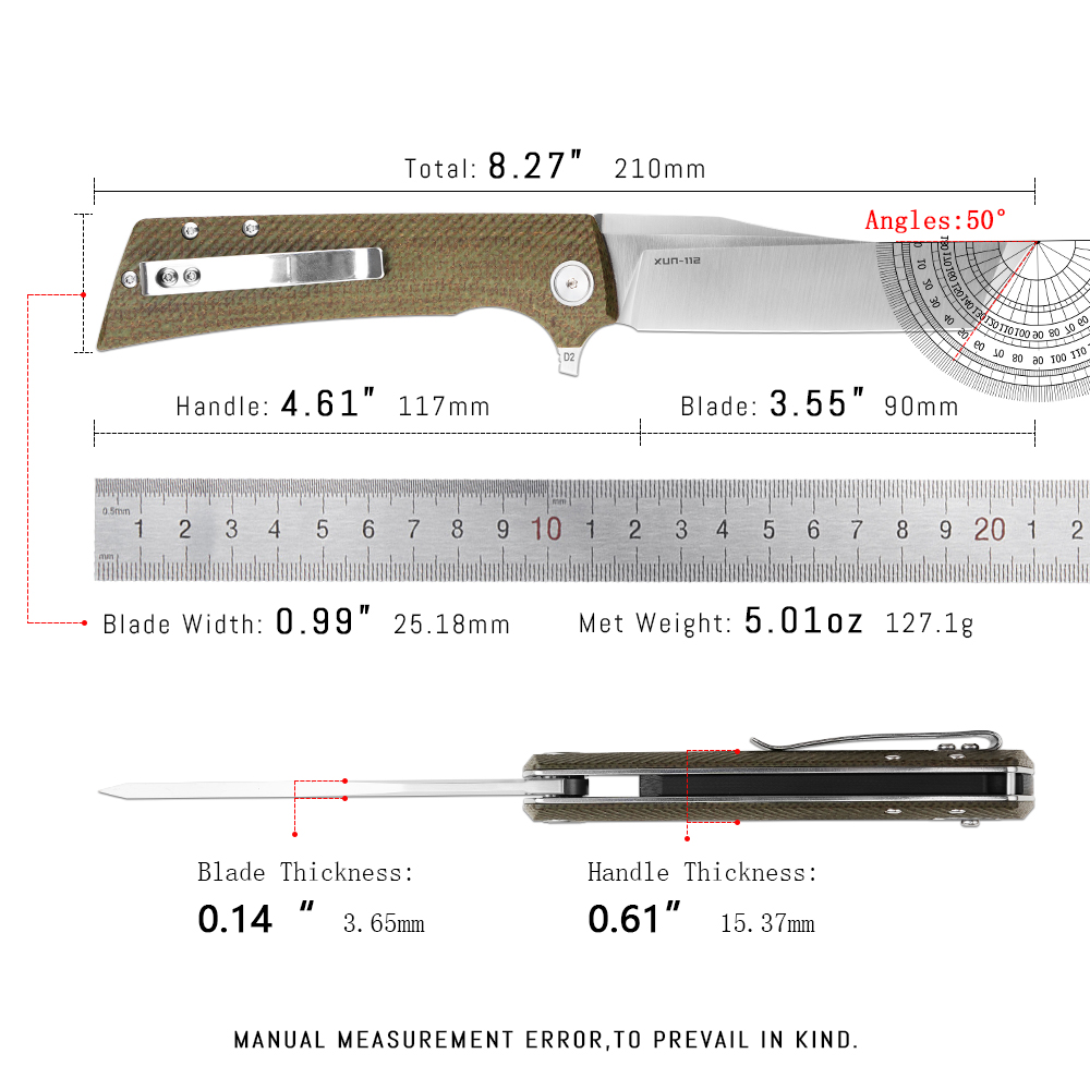 Shooziz XUN112 EDC Klappmesser – Edc Carry For Men Bewertung und Preis