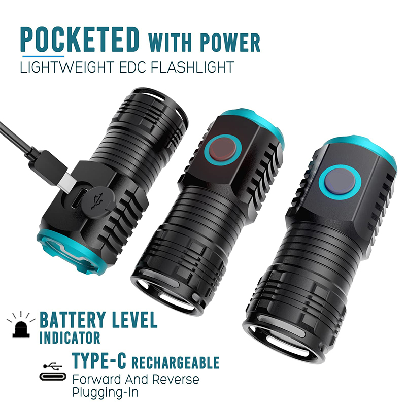 Typ-C USB wiederauf ladbare Ta – Edc (Every Day Carry Bewertung und Preis
